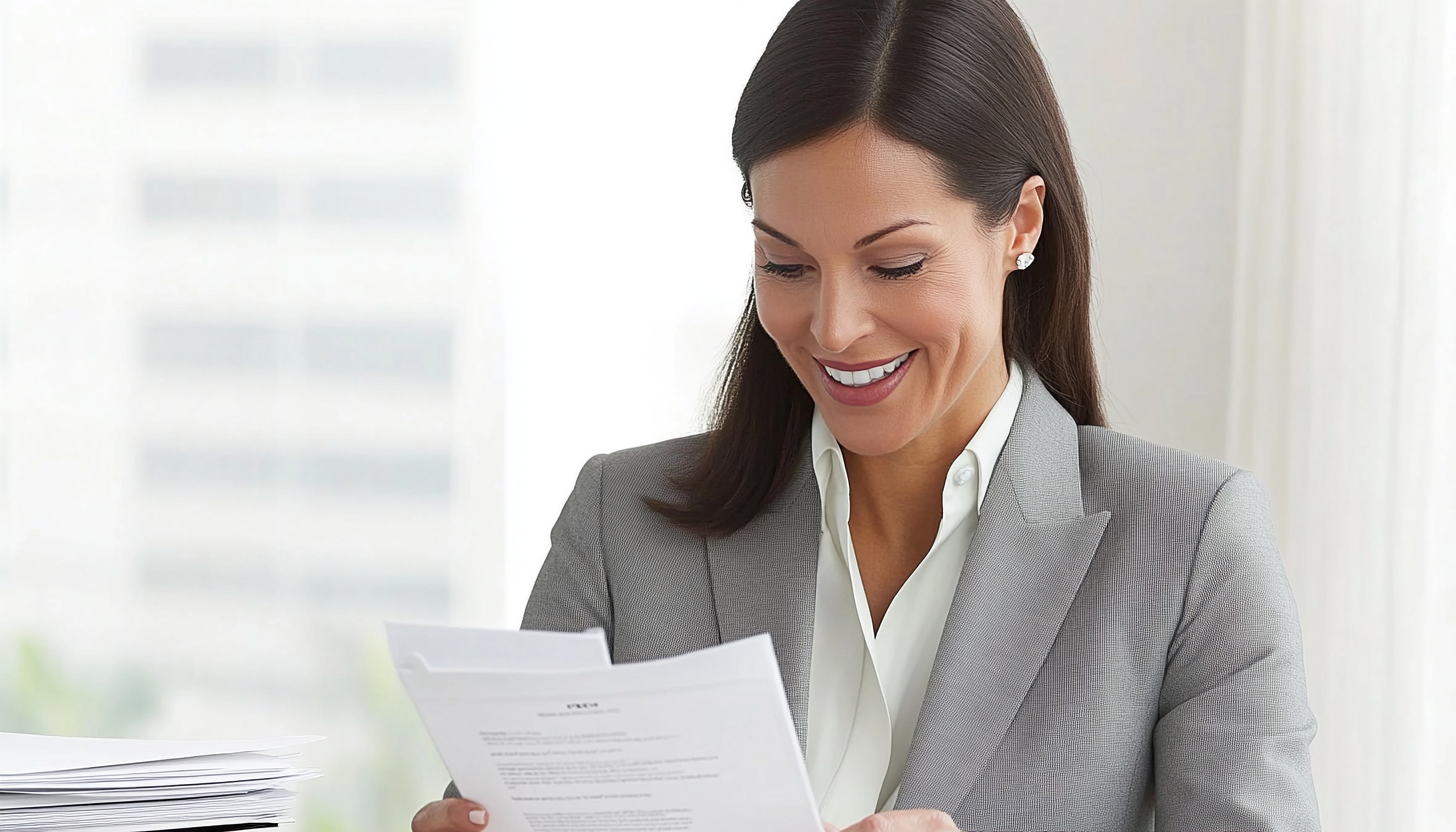 Modern office environment with professionals, indoor greenery, and cityscape views promoting a productive atmosphere.