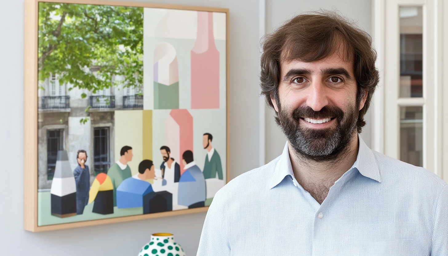 Collage of people working from home, office spaces, and artwork, showcasing creativity and productivity in diverse settings.